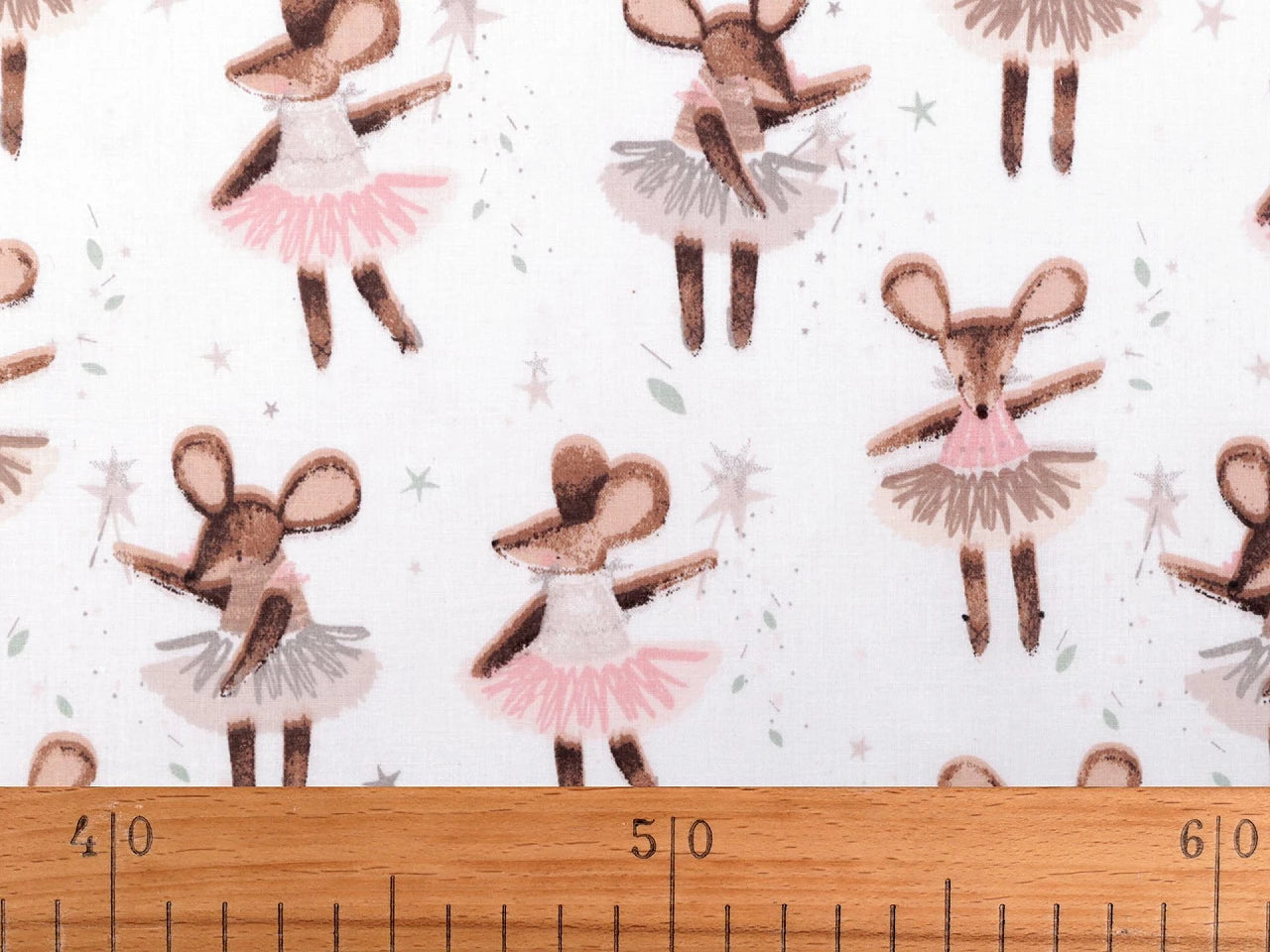 100% Puuvillane kangas-hiire ballerina 125 g/m²