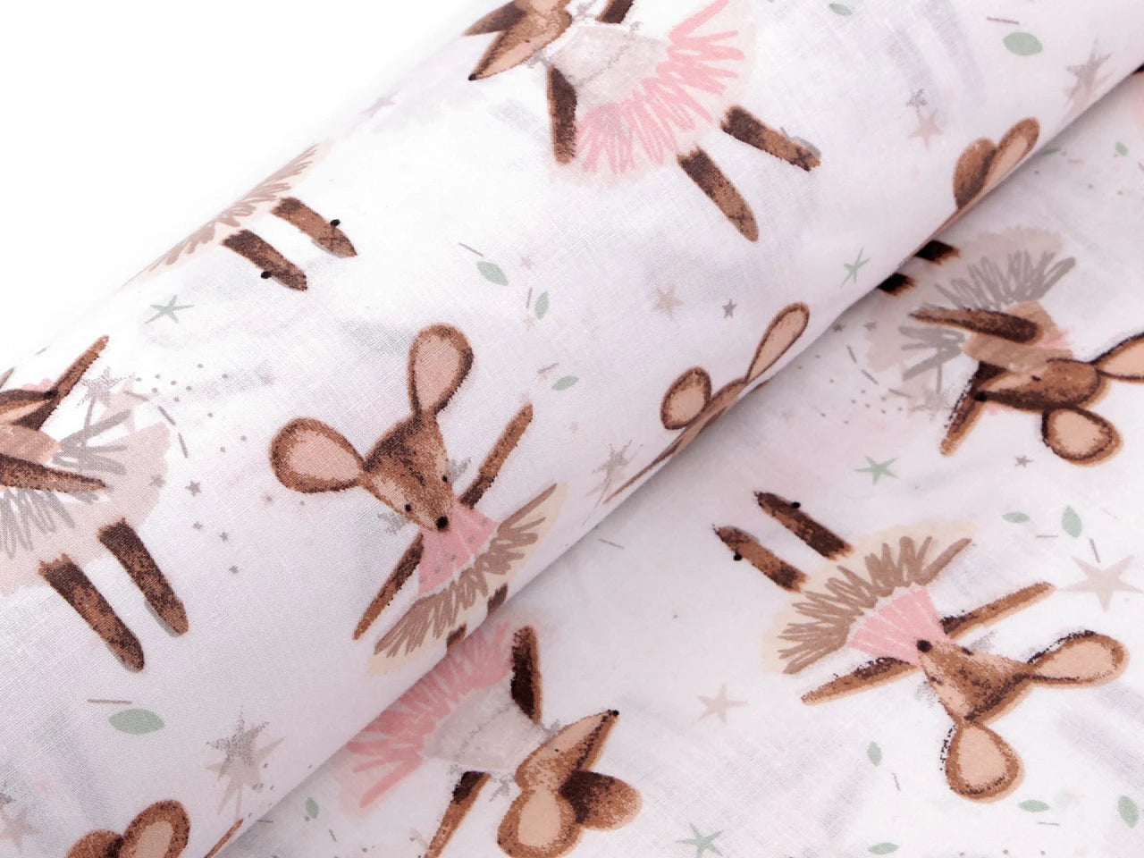 100% Puuvillane kangas-hiire ballerina 125 g/m²