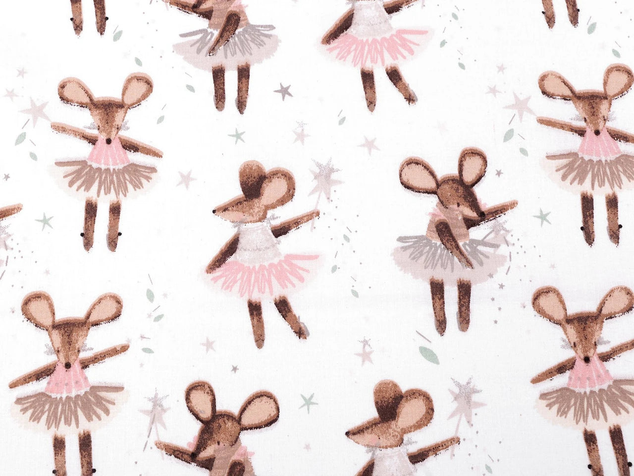 100% Puuvillane kangas-hiire ballerina 125 g/m²