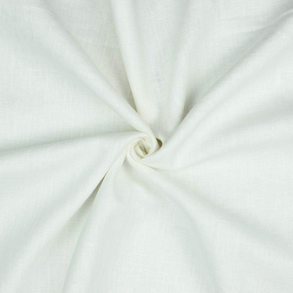 100% Lina audums-balts 230 g/m²
