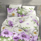100% Kokvilnas audums - margrietiņas un rozes 220cm 146 g/m²