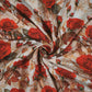 100% Viskozes audums - sarkanās rozes 100 g/m²