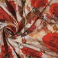 100% Viskozes audums - sarkanās rozes 100 g/m²