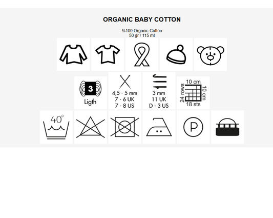 Dzija GAZZAL ORGANIC BABY COTTON - 115m 50g
