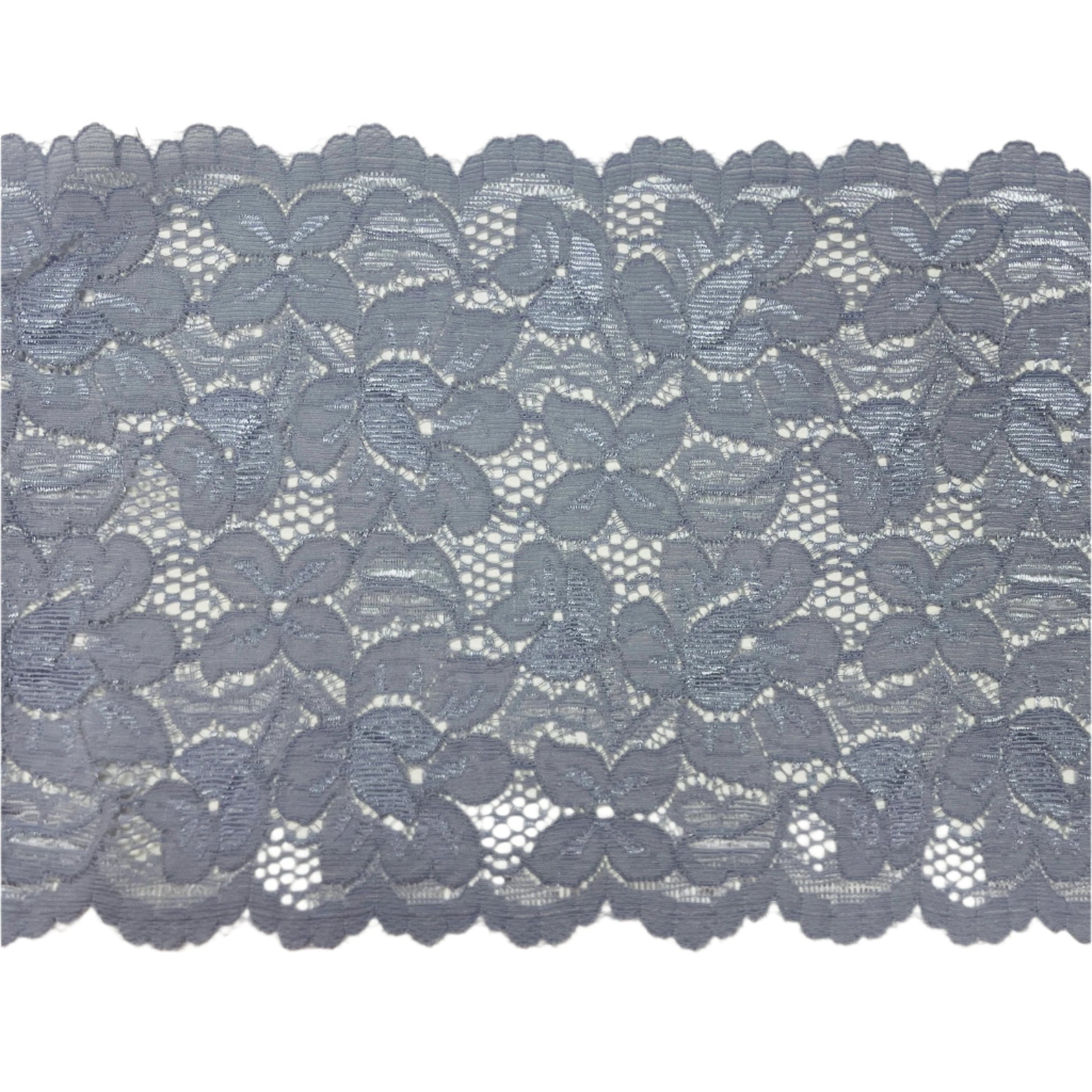 Elastīgā neilona mežģīne - 16 cm - tonis 004