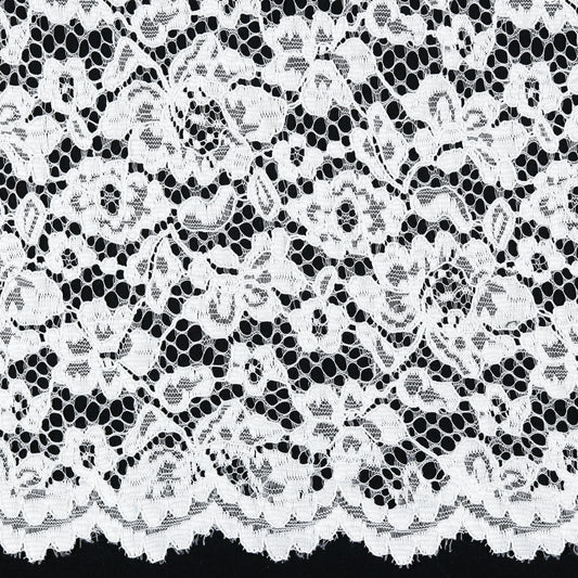 Mežģīņu audums - balts 130 g/m²