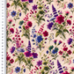 Muslīns - lillā,violeti ziedi 140 g/m²