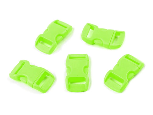 Plastmasas sprādze - savienotājs 10 mm - zaļa (iepakojumā 10 gb)