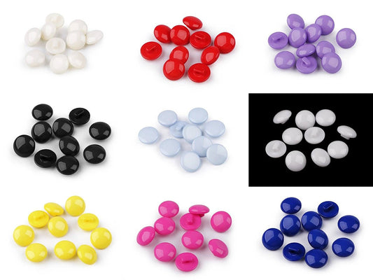 Pogas uz kājiņas 12.5 mm - baltas