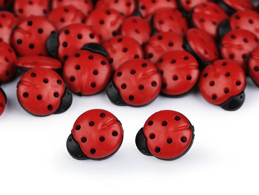 Pogas uz kājiņas 15 mm - bizbizmārītes