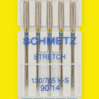 Šujmašīnu adatas elastīgai trikotāžai SCHMETZ STRETCH - Nr.90 (5gab.)