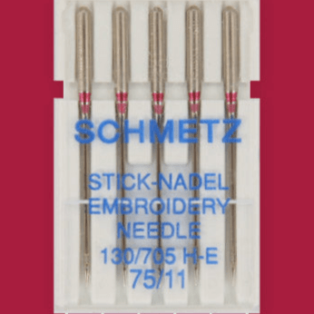 Šujmašīnu adatas izšūšanai SCHMETZ EMBROIDERY NEEDLES - Nr.75 (5gab.)
