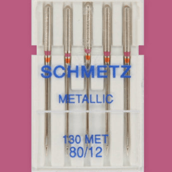 Šujmašinu adatas metāla diegiem SCHMETZ METALLIC - Nr.80 (5gab.)