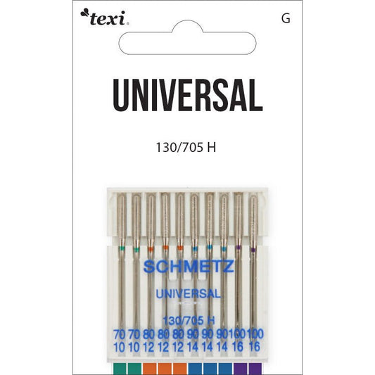 Šujmašinu adatas universālās SCHMETZ UNIVERSAL - Nr./70/80/90/100 (10gab.)
