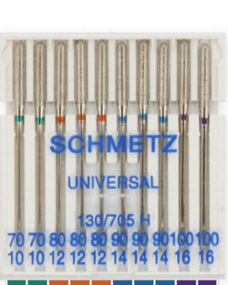 Šujmašinu adatas universālās SCHMETZ UNIVERSAL - Nr./70/80/90/100 (10gab.)