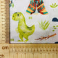 100% Kokvilnas audums-dinozauri ar vigvamiem 125 g/m²