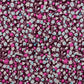 Premium 100% kokvilnas audums-smalki mazi ziediņi uz bordo fona 115 g/m²